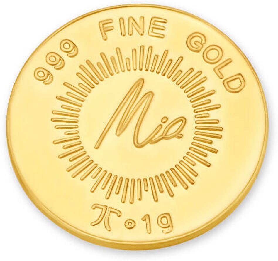 mia by tanishq Mia 24 Karat Lotus 24 (9999) K 1 g Gold Coin-picture-13