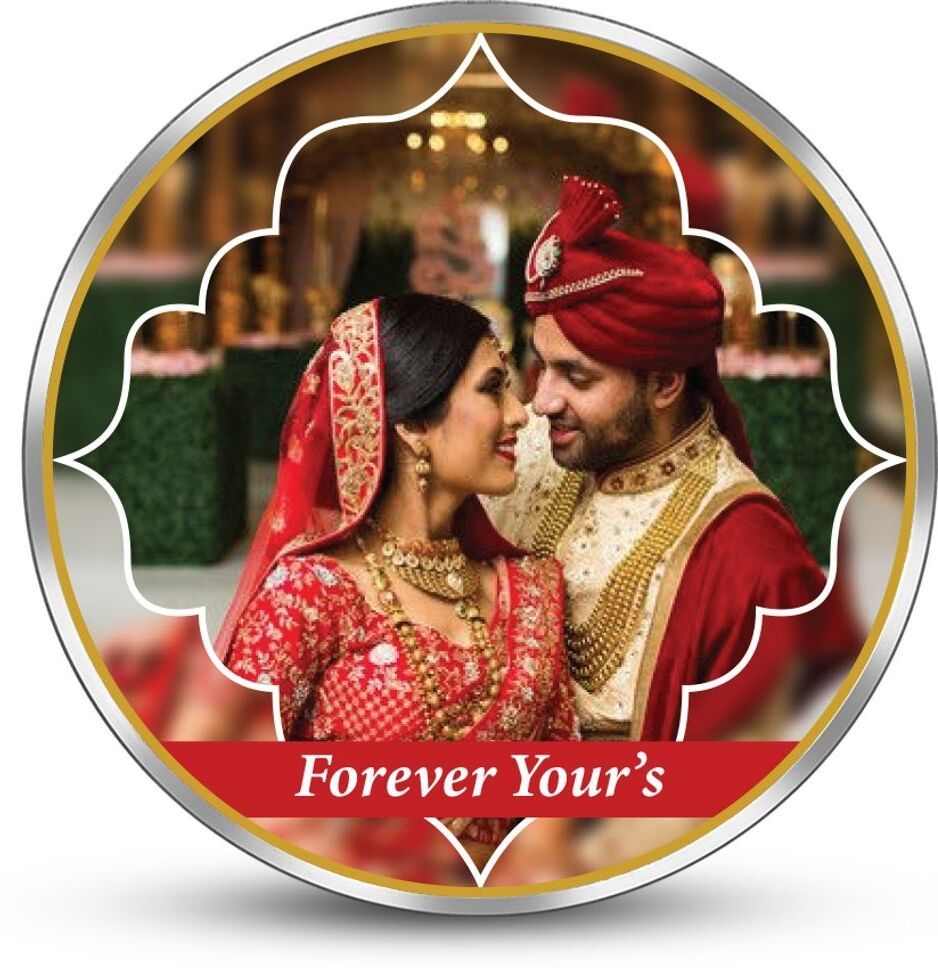 silviya BIS Hallmarked Personalized Anniversary & Wedding (AW-9-50G309) S 999 50 g Silver Coin-picture-10
