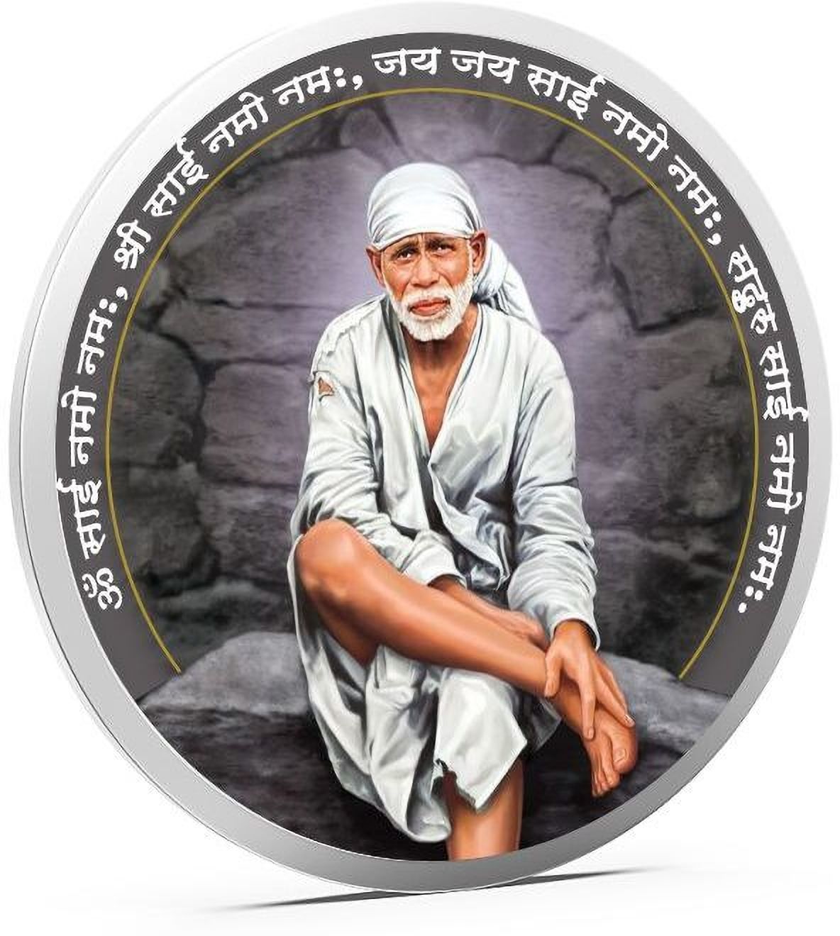 Sai Baba P-TJX S 999 50 g Silver Coin