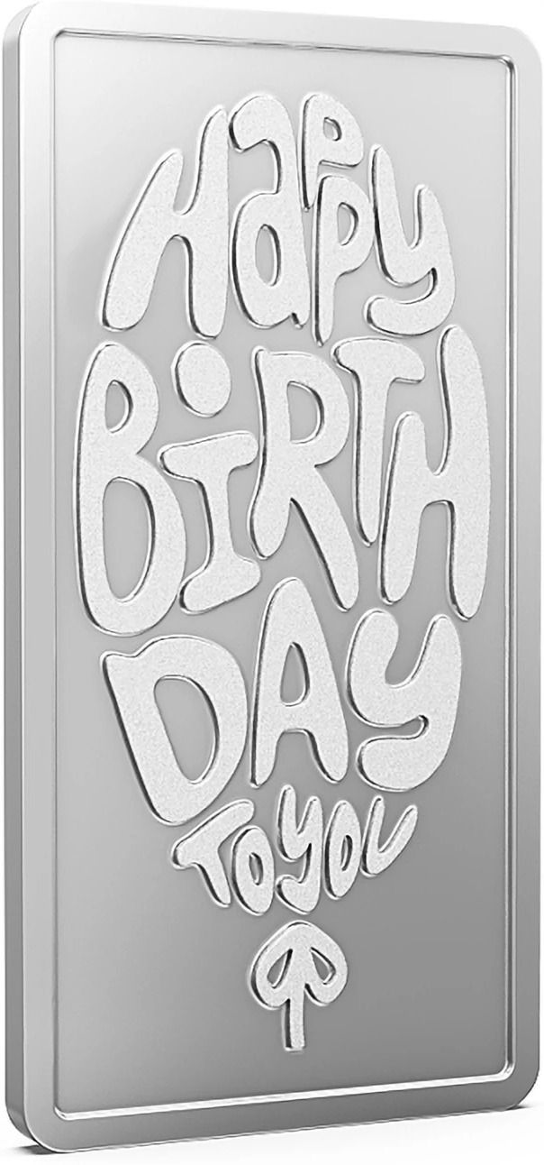 ASB100GMBIRTHDAY999 S 999 100 g Silver Bar