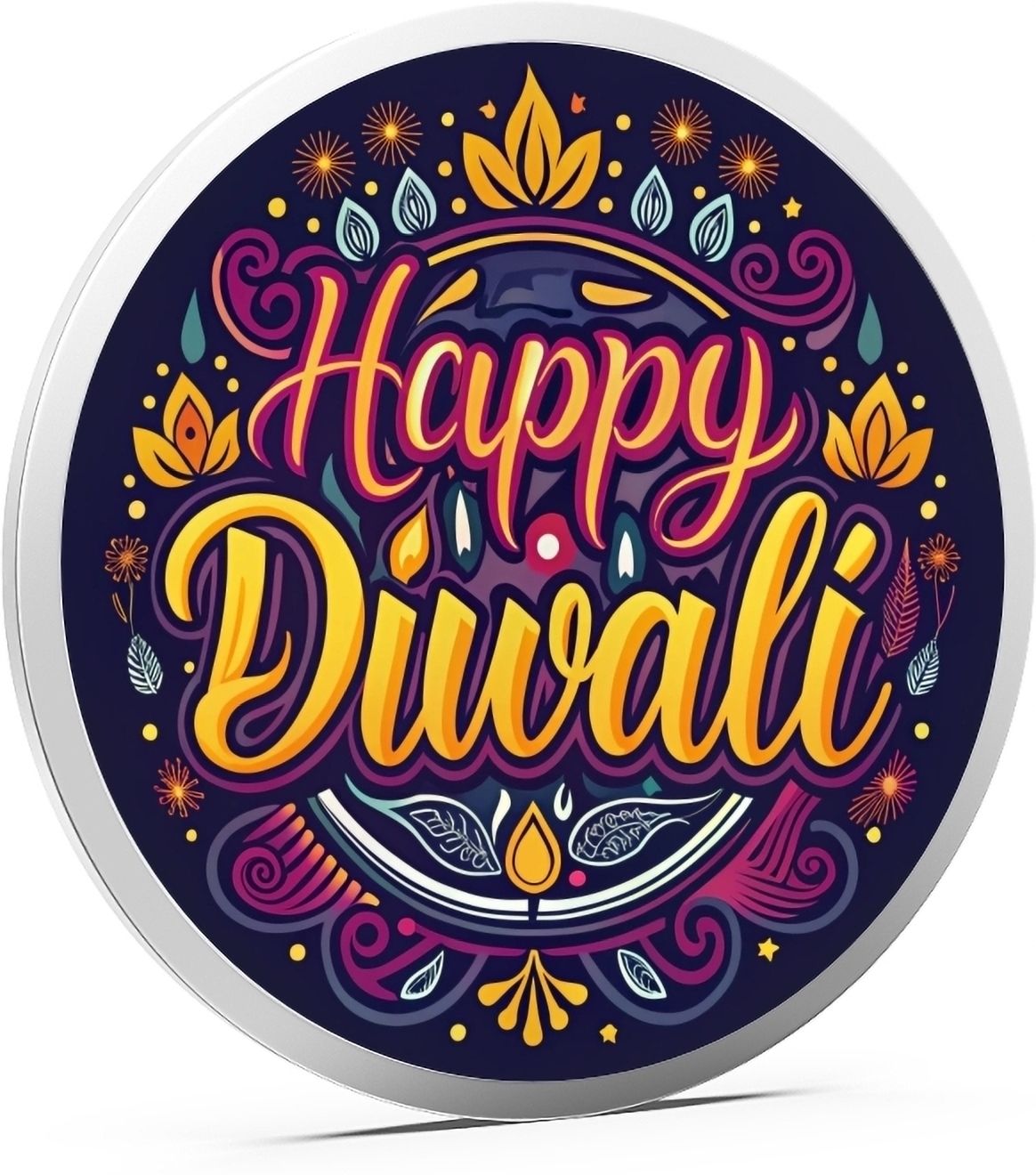 Happy Diwali G-QAR S 999 50 g Silver Coin