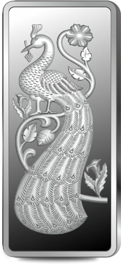 BIS Hallmarked Peacock Engraved (PB-100G33) S 999 100 g Silver Bar-image-26