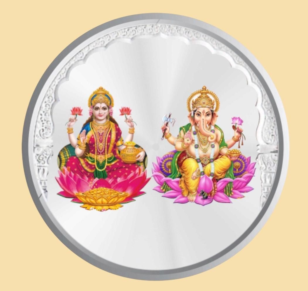 Laxmi Ganesh Ji 1 Gram Silver Coin 999 Fine Silver S 999 1 g Silver Coin-image-41