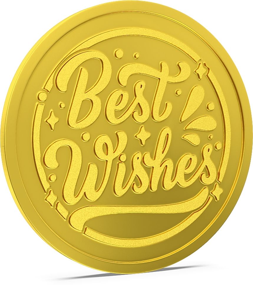 Best Wishes 24 (995) K 10 g Gold Coin-image-12