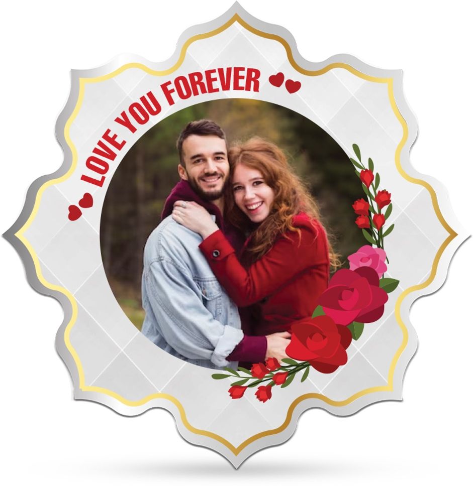 BIS Hallmarked Personalized Valentine Day Special (VLD3-50G1114) S 999 50 g Silver Coin-image-20