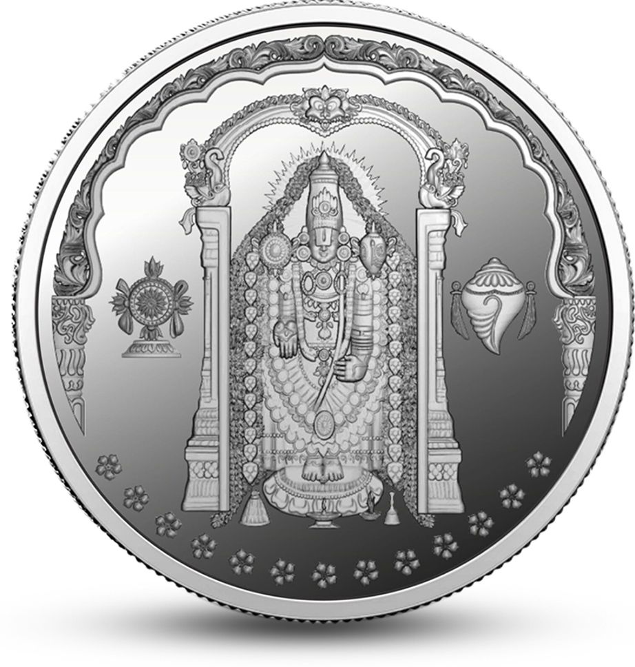 BIS Hallmarked Tirupati Bala Ji Temple (BJ-5G05) S 999 5 g Silver Coin-image-19