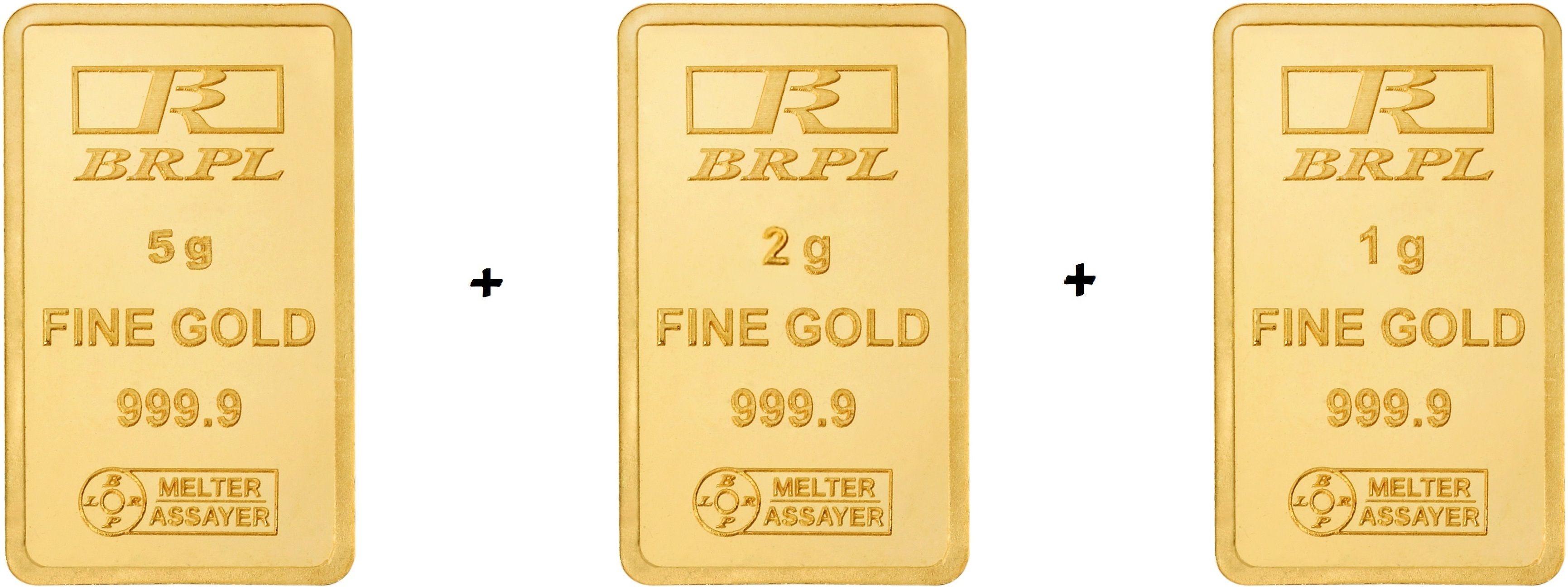 5g+2g+1g Combo 24 (9999) K 8 g Gold Bar-image-48