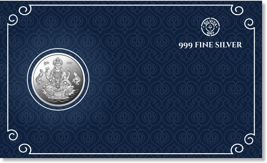 BIS Hallmarked Goddess Laxmi Ji (LX-2G700) S 999 2 g Silver Coin-image-37