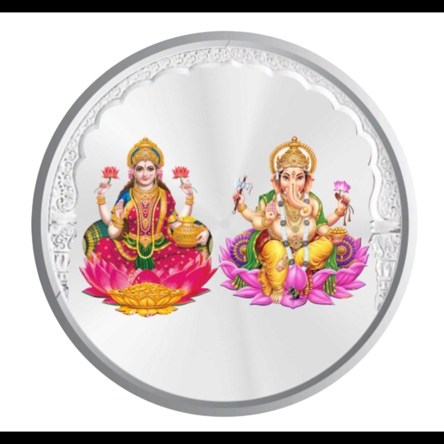 Laxmi Ganesh Ji Coin 1g 999 Fine Silver Puja Coin S 999 1 g Silver Coin-image-42