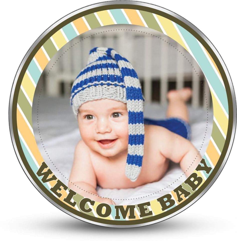 silviya BIS Hallmarked Personalized New Born Baby (NB-NEW10-100G888) S 999 100 g Silver Coin-picture-14