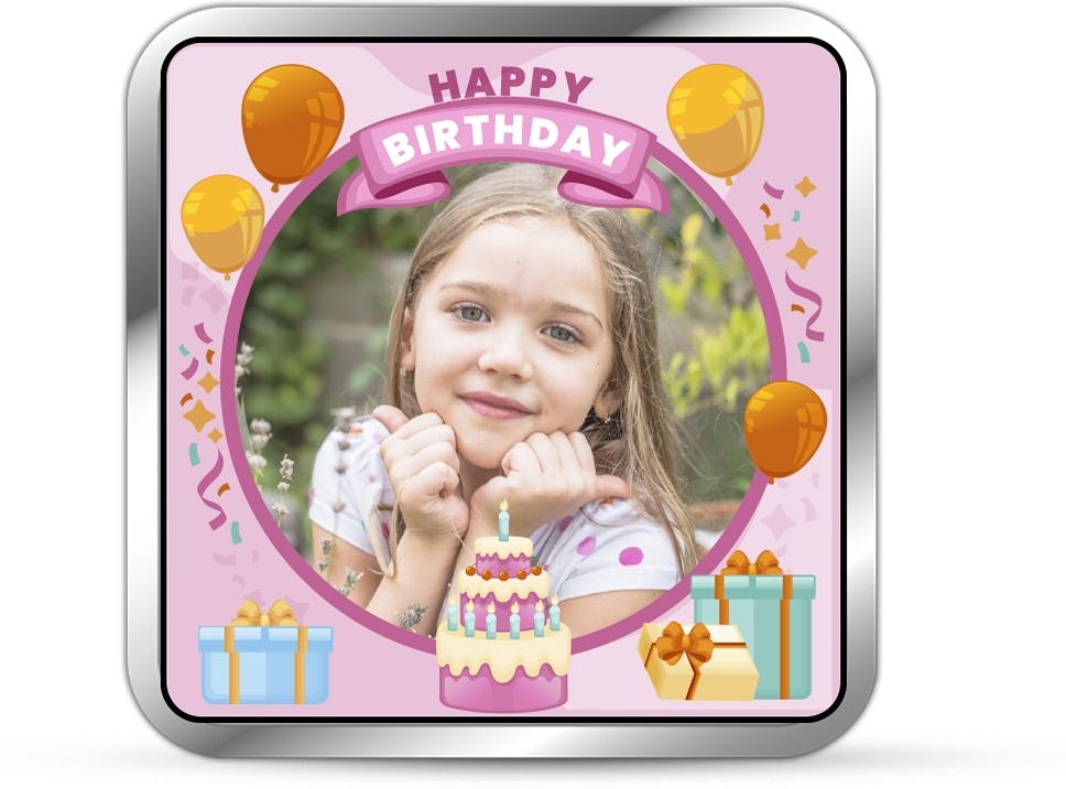 BIS Hallmarked Personalized Birthday (HB-21-100G813) S 999 100 g Silver Coin-image-47