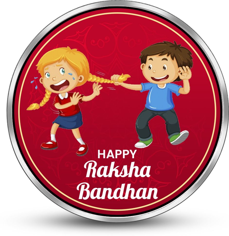 silviya BIS Hallmarked Celebrate Rakshabandhan (RAKHI2-20G678) S 999 20 g Silver Coin-picture-12