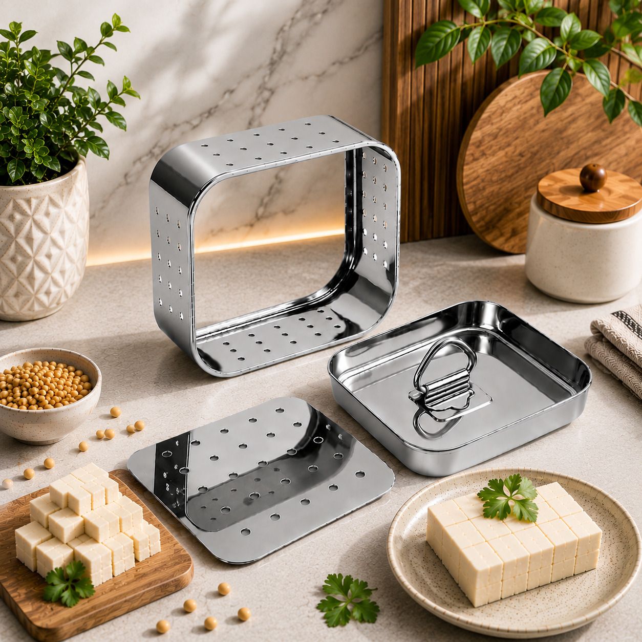 Professional Paneer Press Mold for Homemade Paneer and Cottage Cheese Colander-image-48