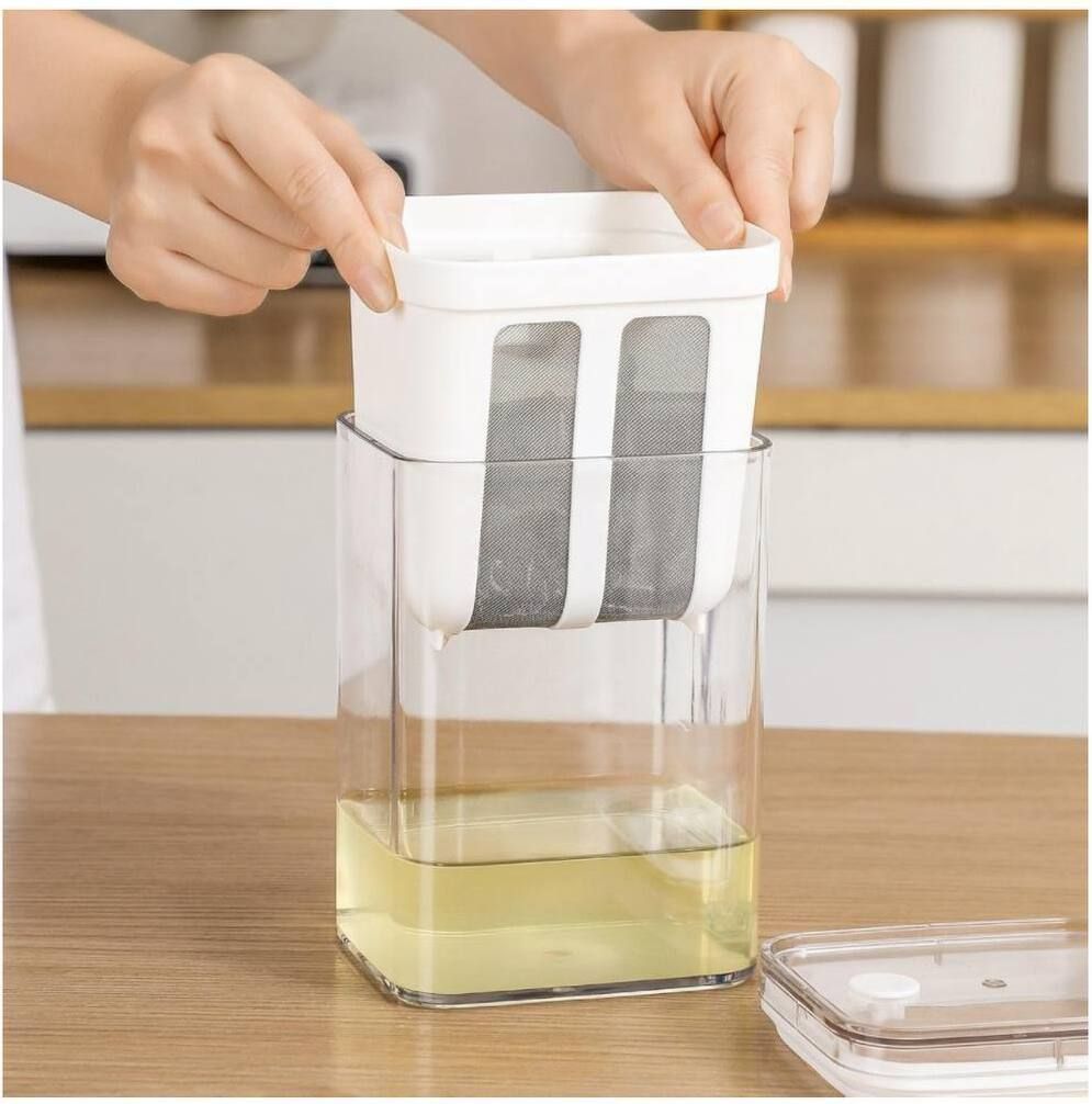 grebe Filter Hung Curd Maker with 1400ml Mesh Strainer for Soybean Milk Yogurt Maker-picture-24