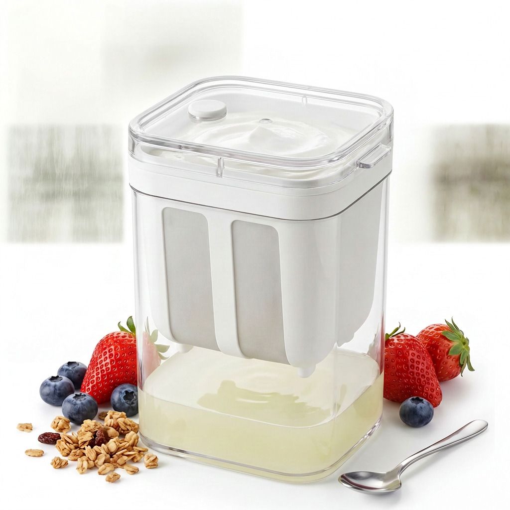 Huestia Greek Yogurt & Hung Curd Maker Pro 1100ml Strainer-image-9
