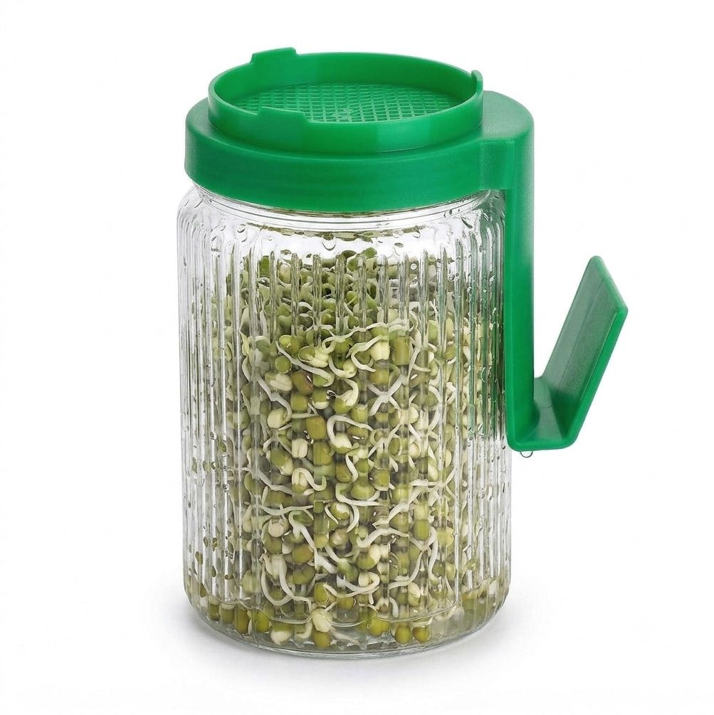 alwafli Sprout Maker Jar with Mesh Lid Sprouter for Beans, Dal, Chana, Seed & Microgreen Strainer-picture-37