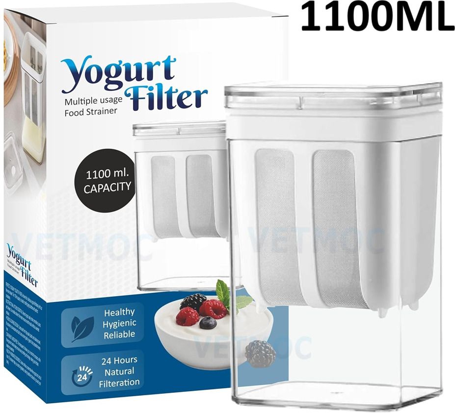 1100ml Yogurt Filter Strainer & Greek Yogurt Maker Yogurt Maker