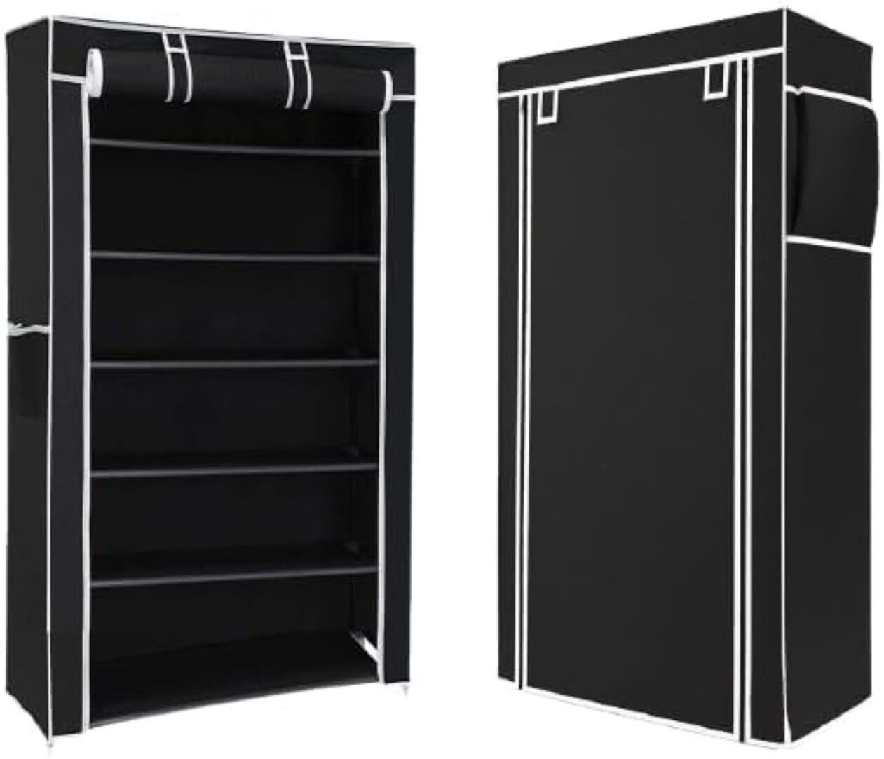 kolica A6 Black PVC Collapsible Wardrobe-picture-25