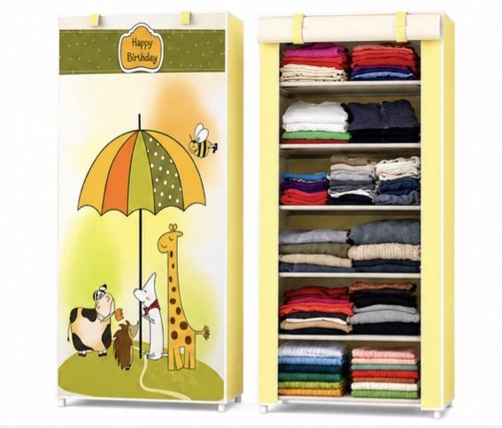 akstore Happy birthday PP Collapsible Wardrobe-picture-26