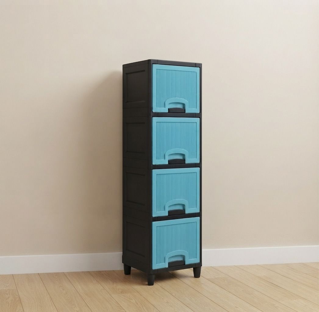 Multilayer Strong Build cabinet Drawer for Long Term Home Use PP Collapsible Wardrobe-image-6