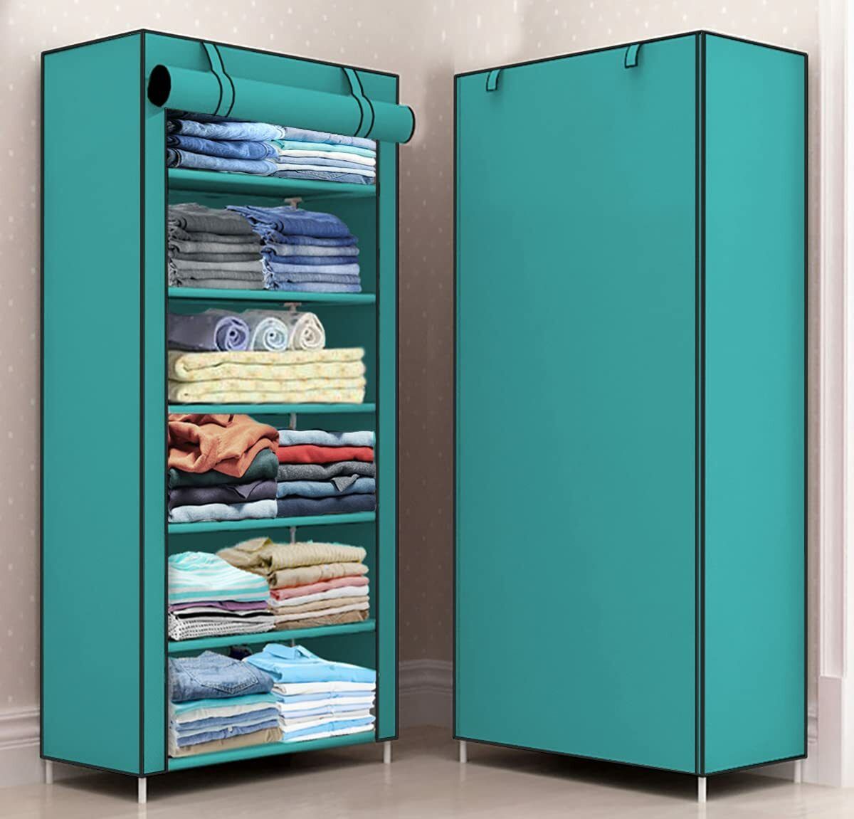 zoify Carbon Steel Collapsible Wardrobe-picture-27