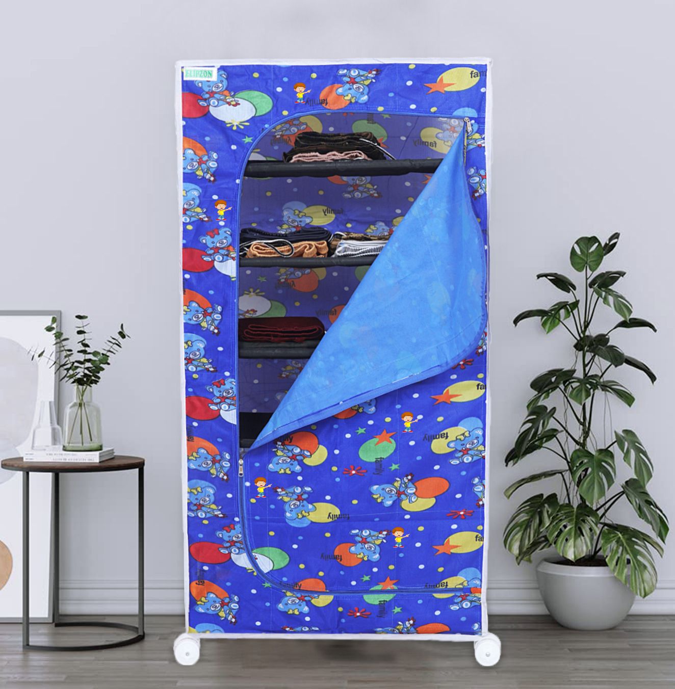looknsnap Baby 6 Shelve Fabric PP Collapsible Wardrobe-picture-18