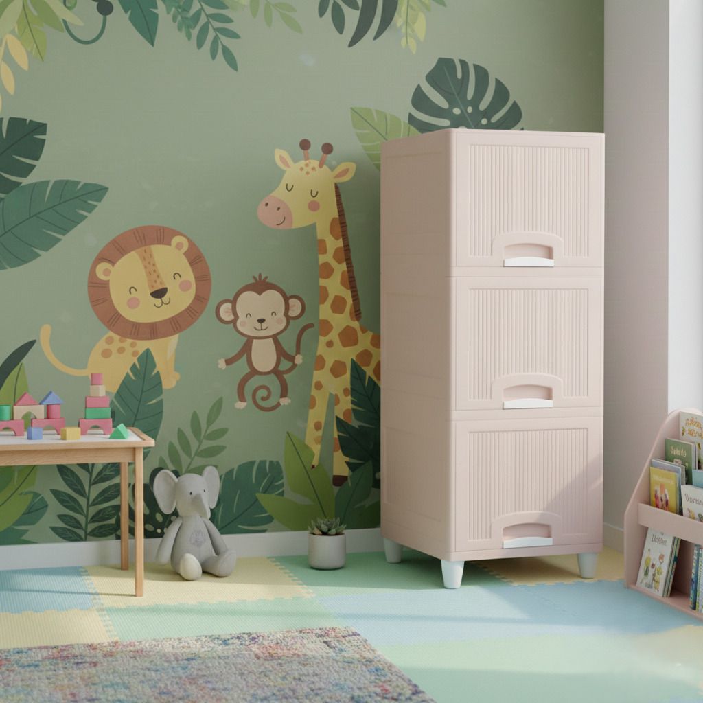 Multi Layer Cabinet Suitable for Files, Clothes & Accessories PP Collapsible Wardrobe-image-16