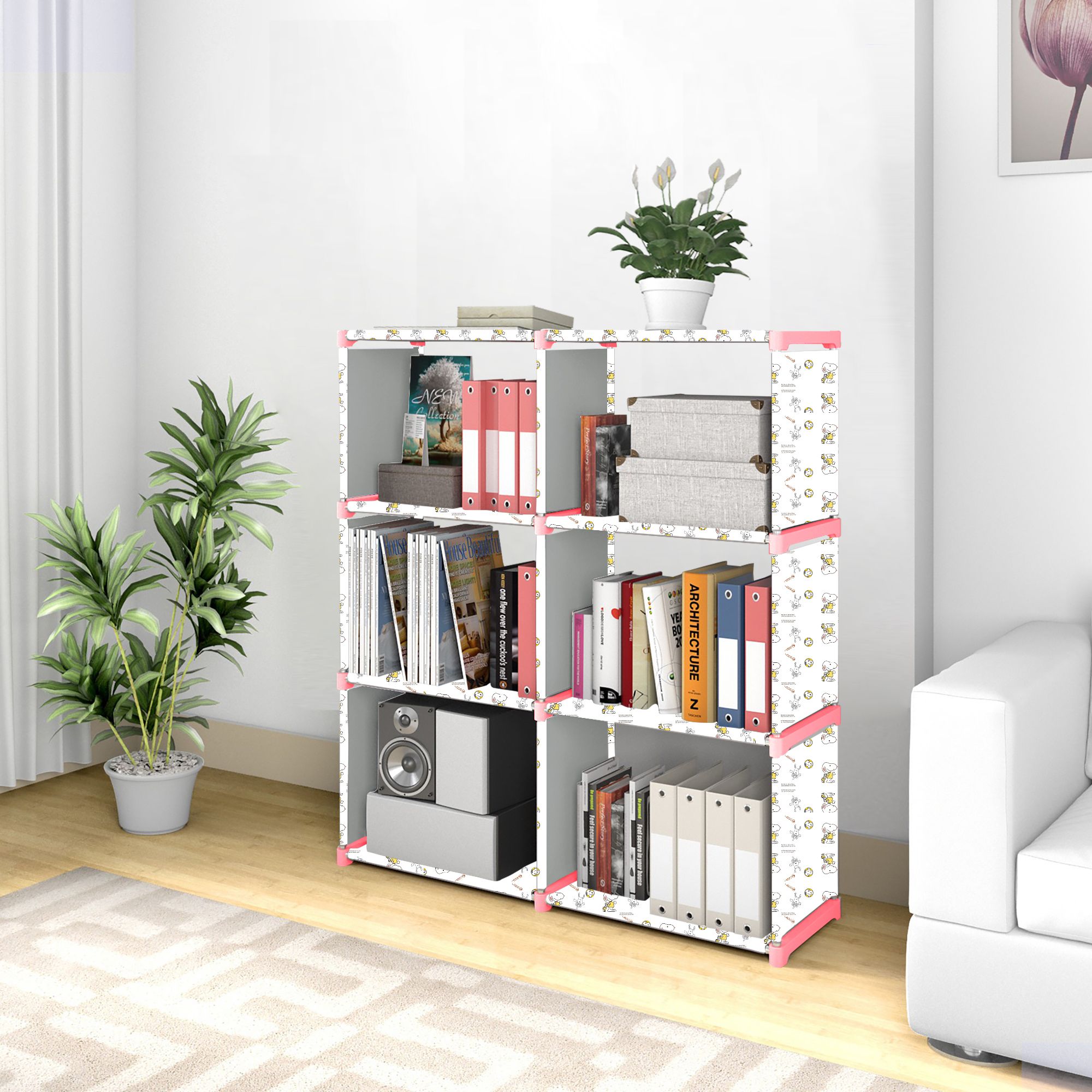 scholars Multipurpose Collapsible Bookshelf 12 Racks Book Stand Almirah for Home & Kids Metal Open Book Shelf-picture-20