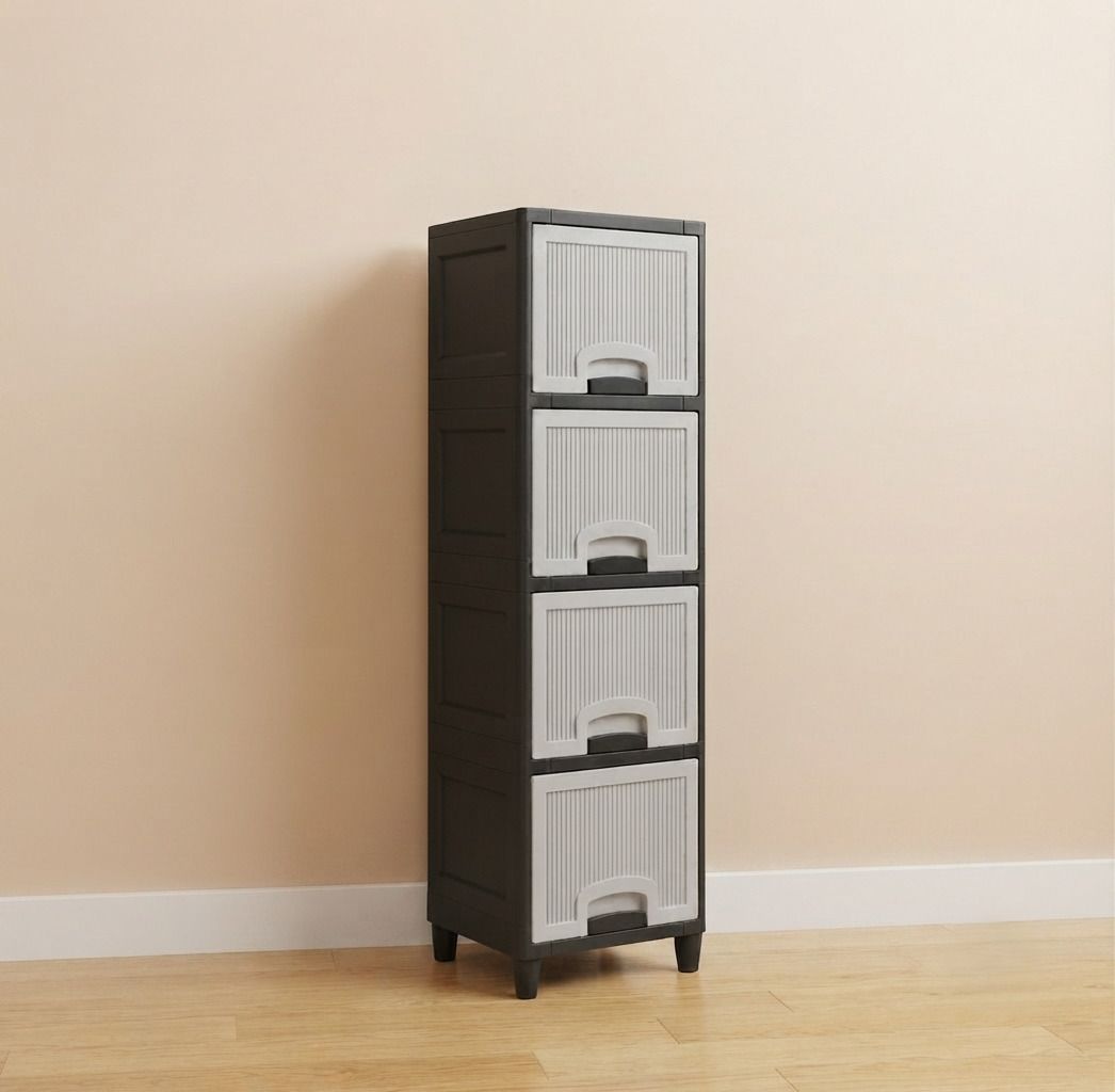 Multilayer All in One Storage Cabinet Drawer for Household Organization PP Collapsible Wardrobe-image-38