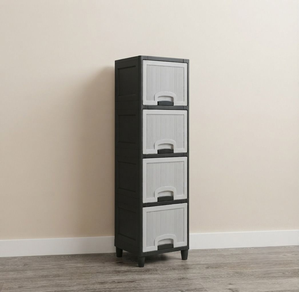 Drawer Organizer & Organisers Storage Box Plastic Free Standing Chest of Drawers PP Collapsible Wardrobe-image-42