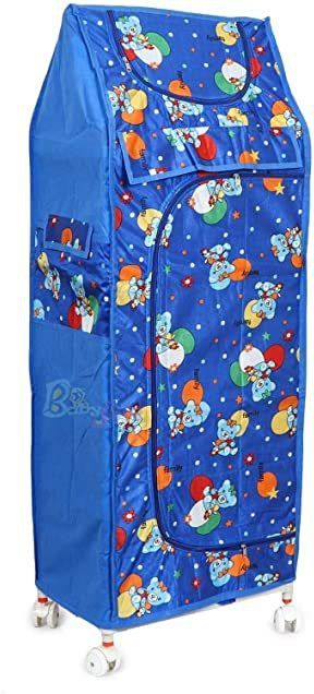 vinca rosea Vinca Baby Almirah 5 Shelf Cotton Collapsible Wardrobe-picture-25