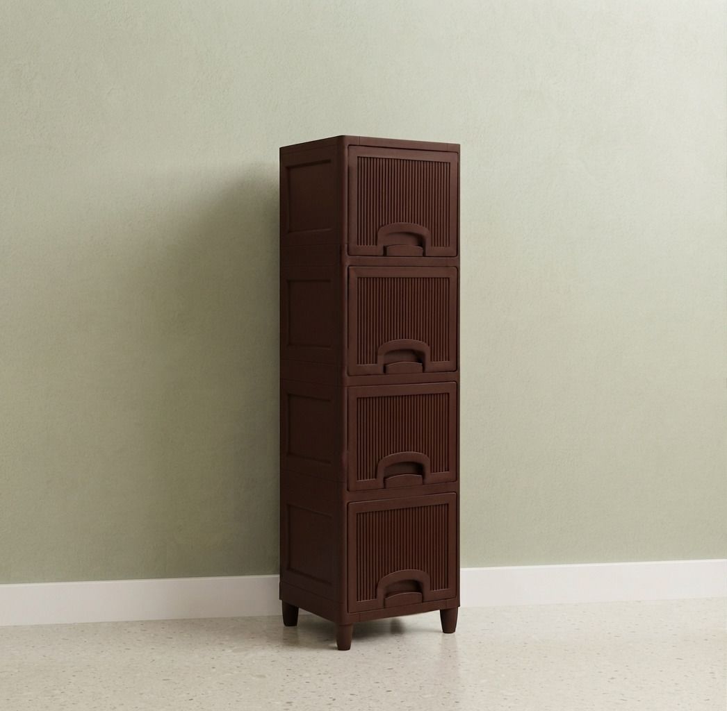 Multi Layer Multi Purpose Drawer Cabinet Organizer for Home and Office PP Collapsible Wardrobe-image-49