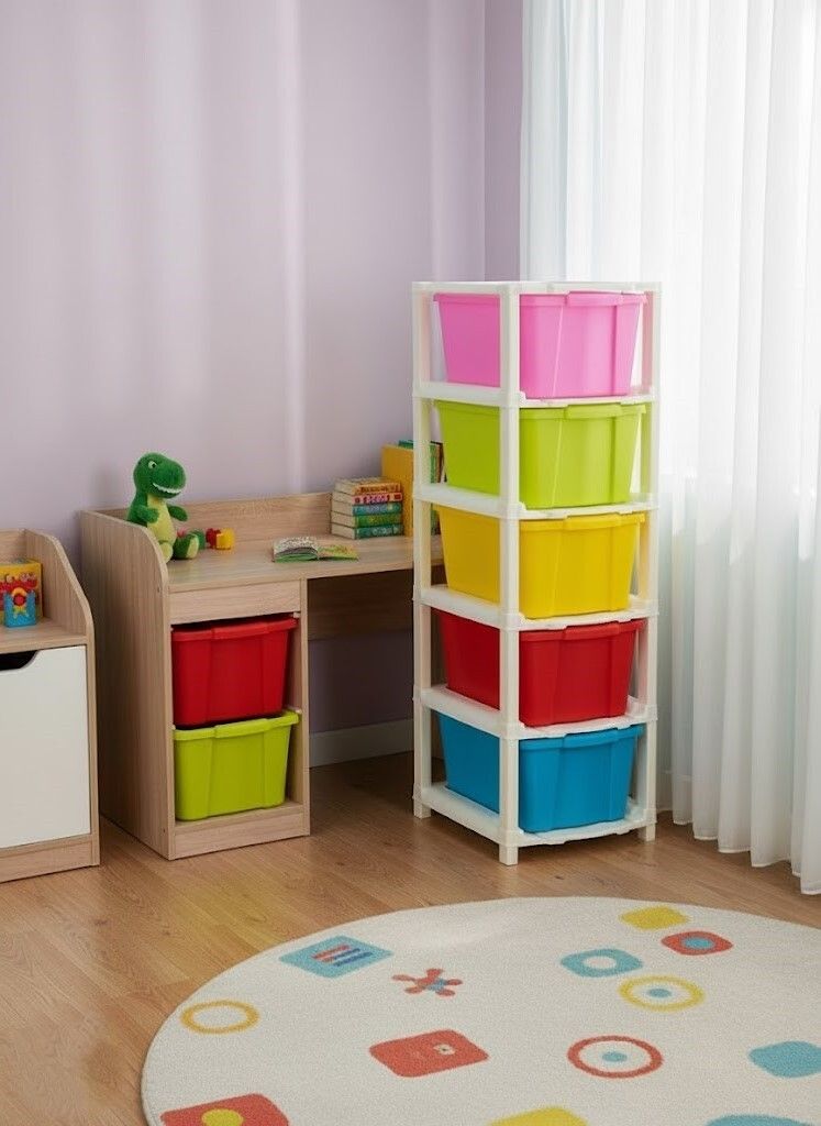 Deluxe Desktop Stationery Management Hub PP Collapsible Wardrobe-image-14