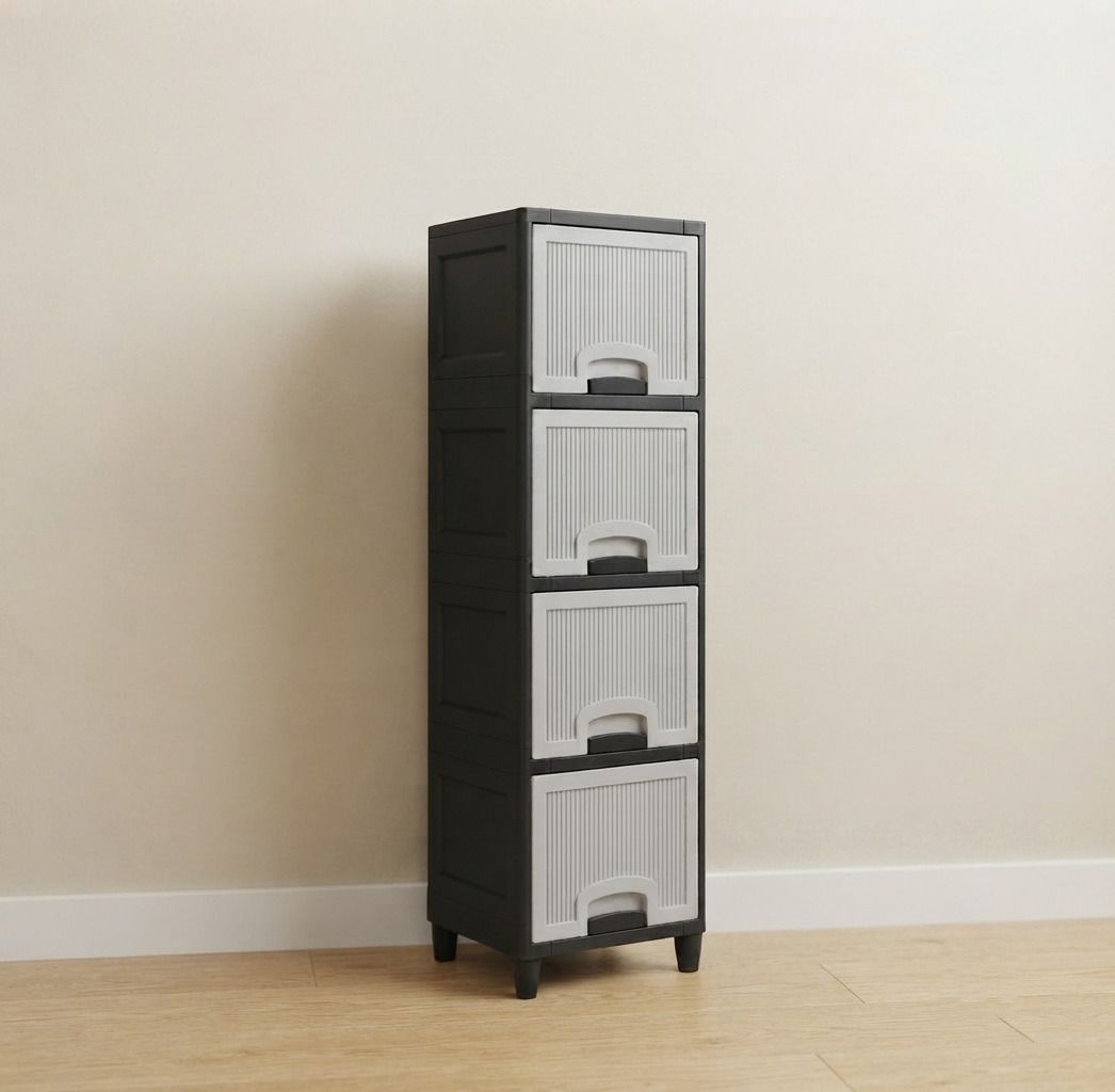 Multi Layer Plastic Storage Cabinet Modern Organizer PP Collapsible Wardrobe-image-18