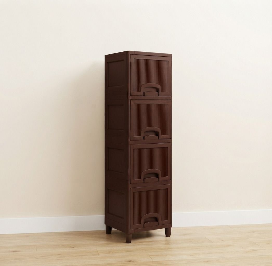 grotheory Multipurpose Plastic Multi Layer Drawer Storage Cabinet PP Collapsible Wardrobe-picture-15