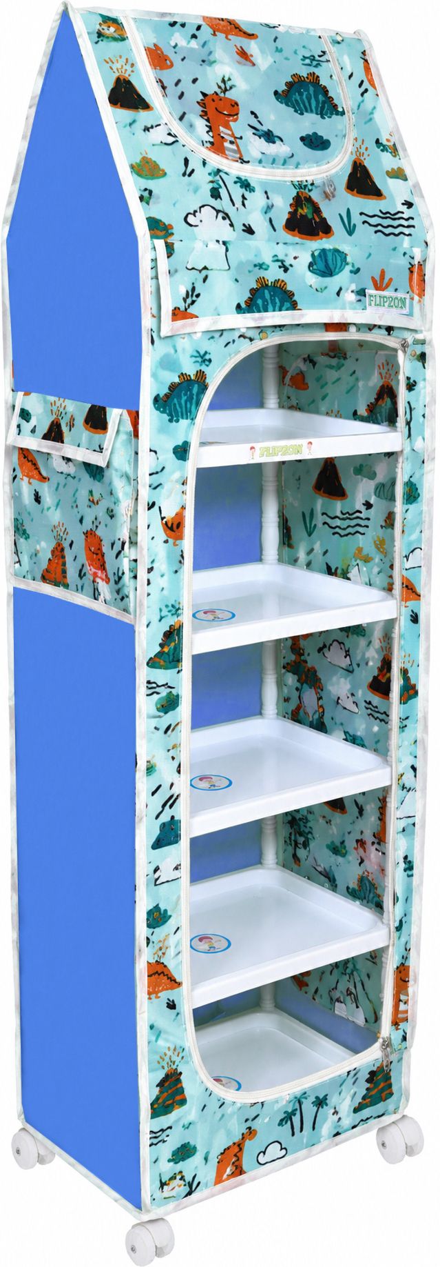 flipzon Baby 6 Shelve Unbreakable Material PVC Collapsible Wardrobe-picture-26