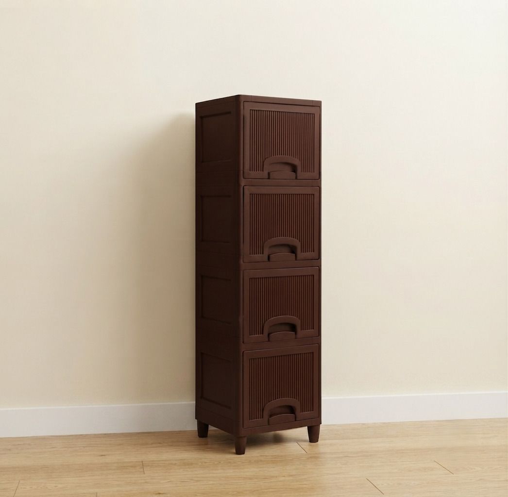 maxtid Multi-Layer Organizer Storage Plastic Free Standing Cabinet PP Collapsible Wardrobe-picture-23