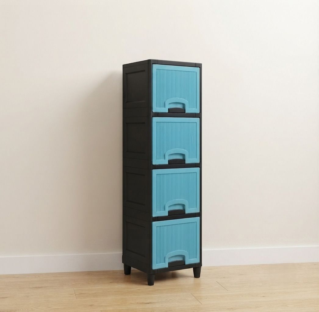 Multi-Purpose Organizer Modular Storage Plastic Free Standing Cabinet PP Collapsible Wardrobe-image-46