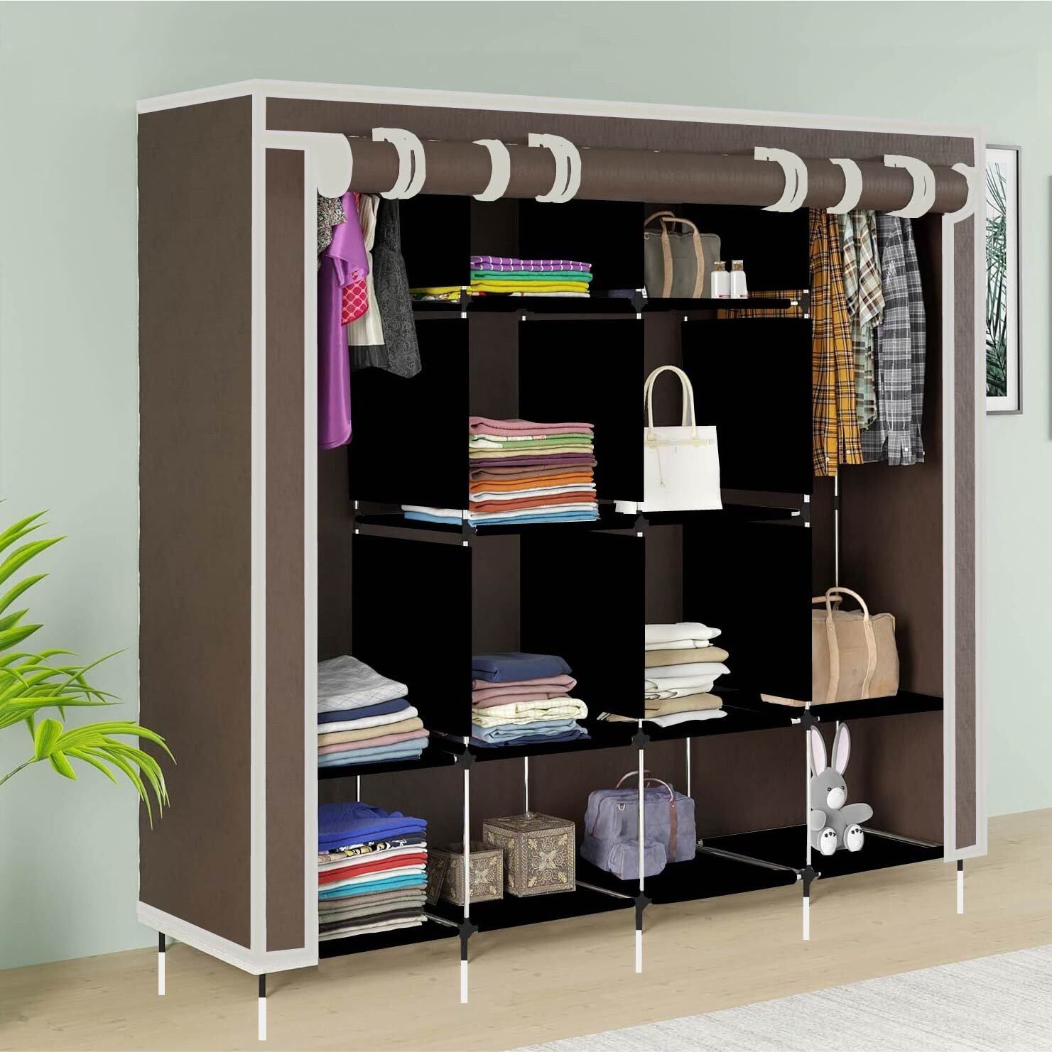 Continental Blue PP Collapsible Wardrobe-picture-26