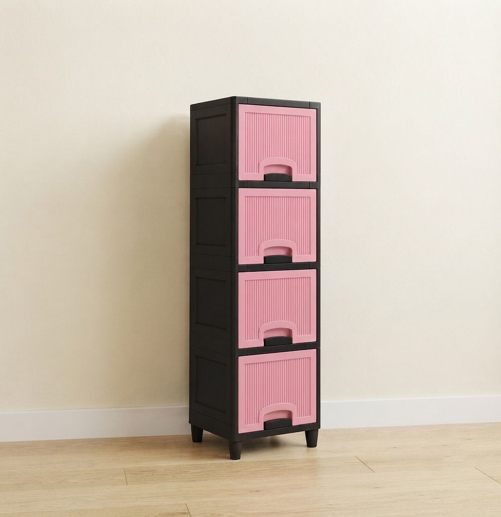 Multi Layer Plastic Drawer Cabinet for Home Organization PP Collapsible Wardrobe-image-44