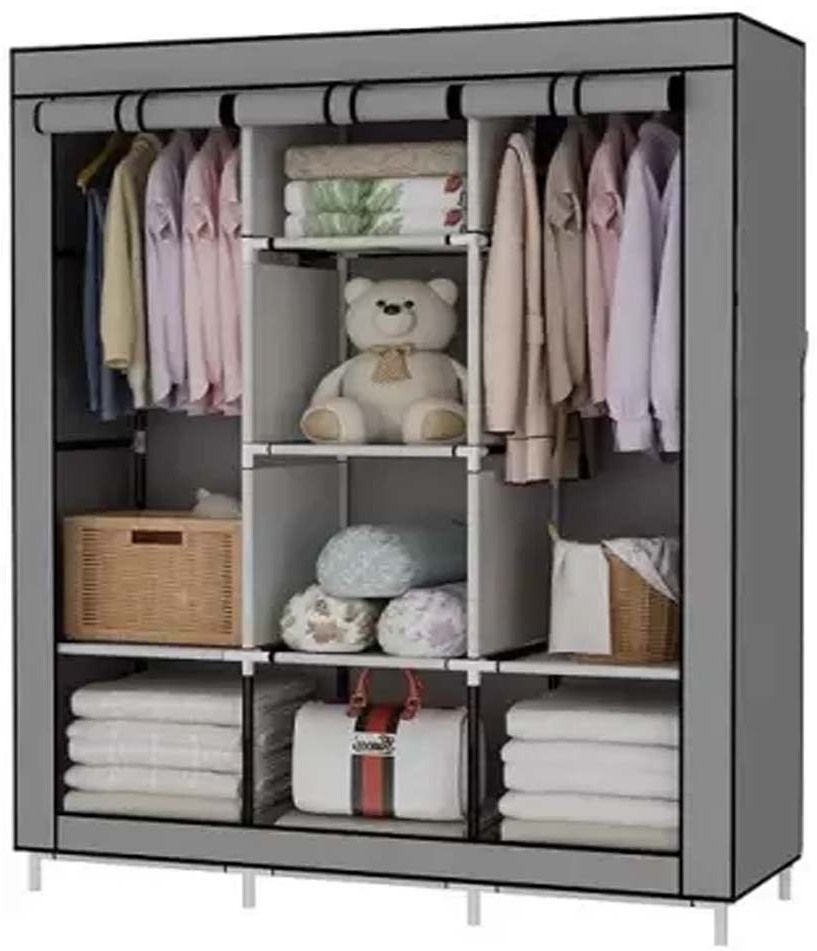 dewberries Carbon Steel Collapsible Wardrobe-picture-17