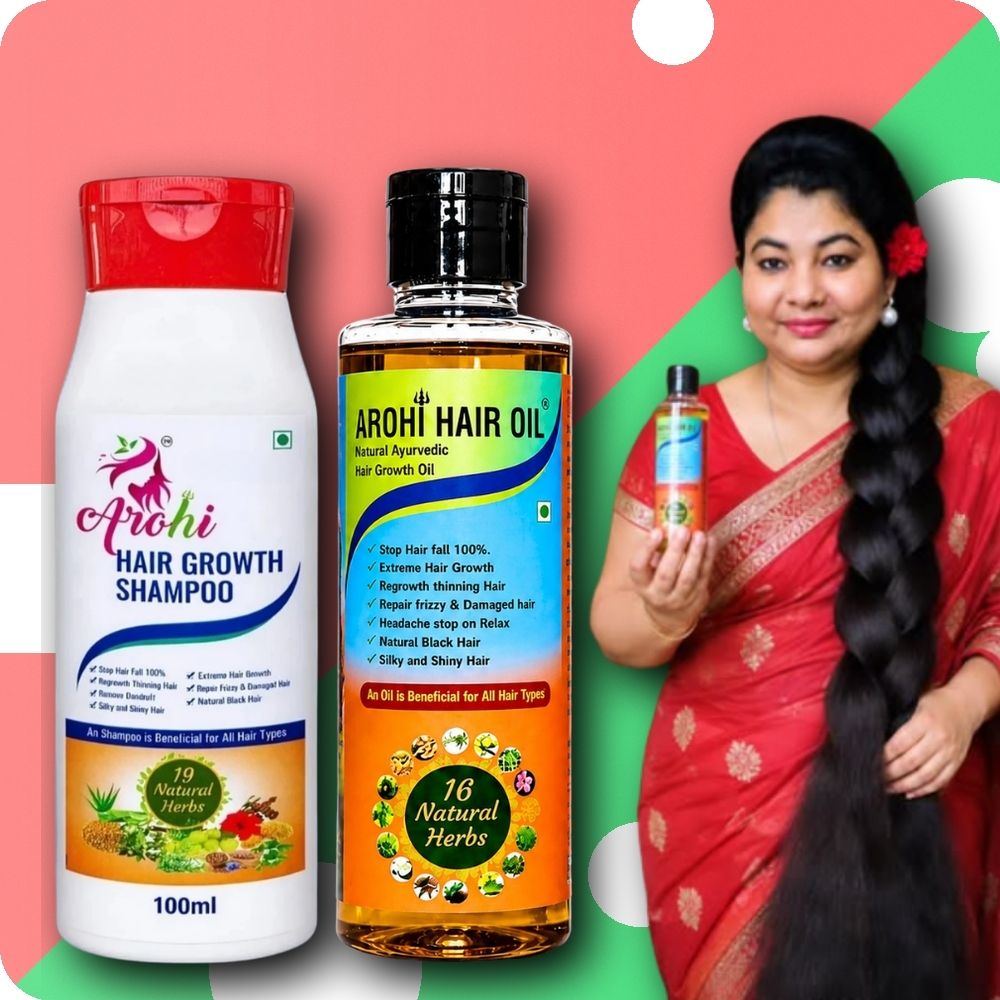 Herbal Shampoo and Oil For Beautiful Looking Hair-image-7