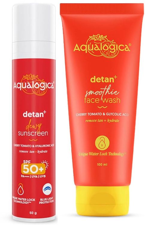 Detan+ Brighter Skin Combo - Face Wash - 100g + Sunscreen - 50g-image-22