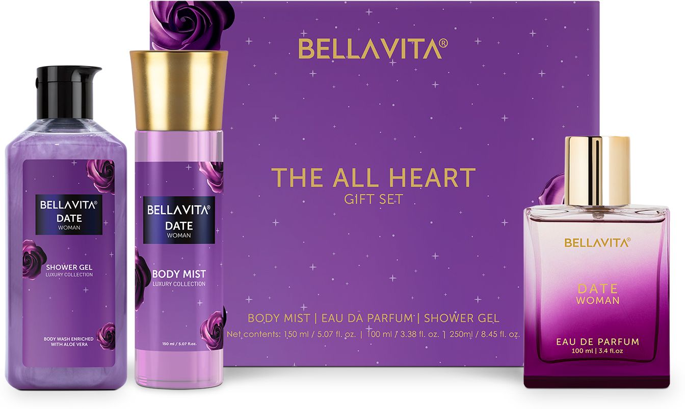 The All Heart Fragrance Gift Set for Women|With Jasmine, Musk & Vanilla Notes|