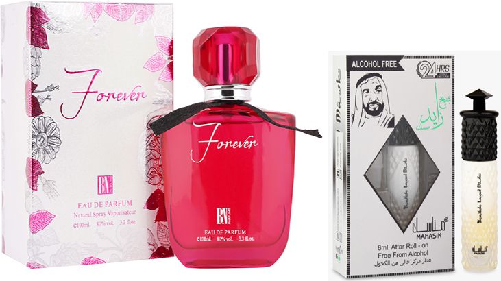 bn parfums Forever Perfumes 100ml & Shaikh Zayad Musk Attar 6ml-picture-12