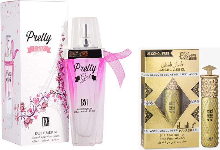 bn parfums Pretty Gril Perfumes 50ml & Aseel Aseel Attar 6ml-picture-34