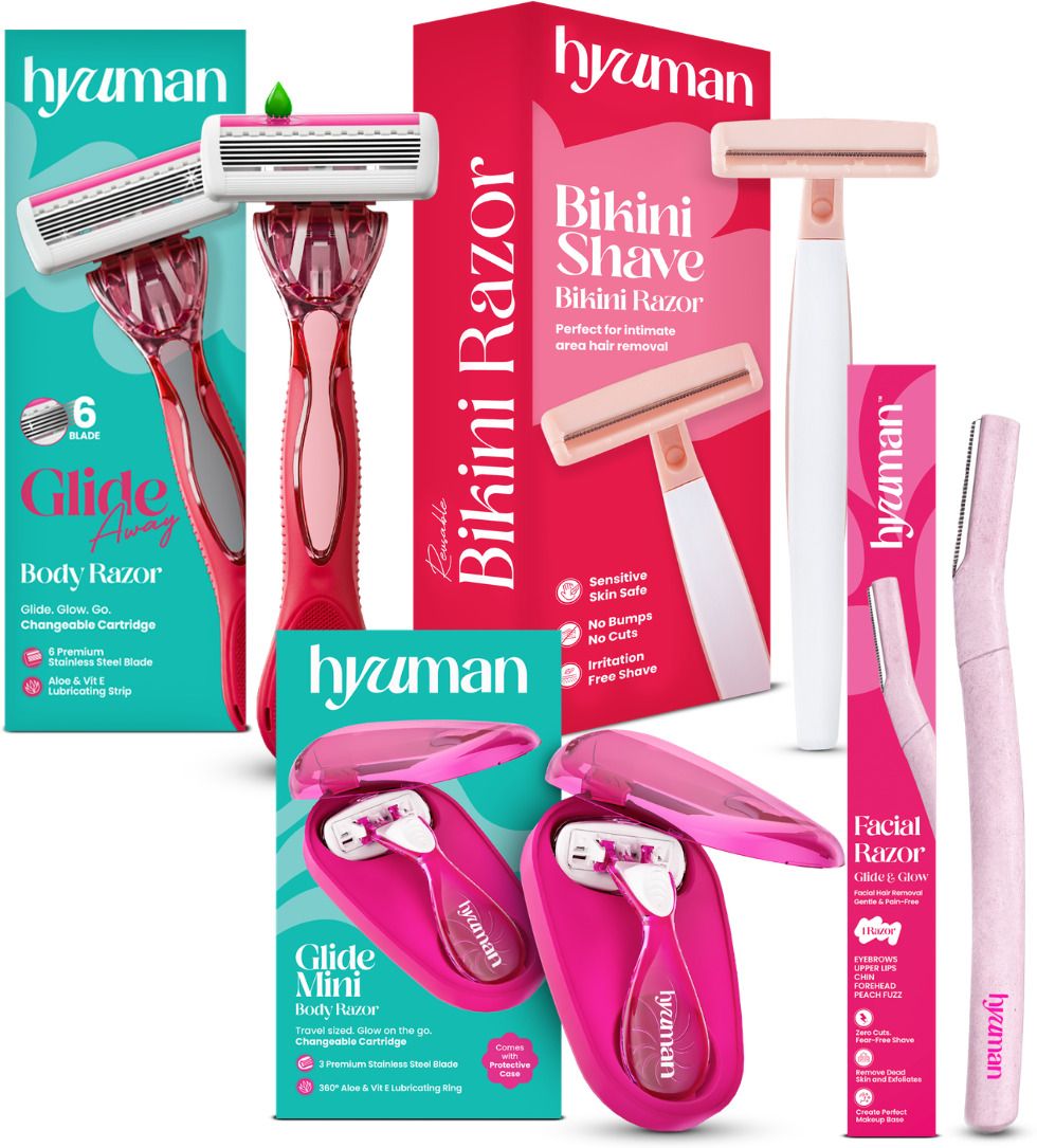 Glide Mini Razor + Face Razor + Bikini Razor + Glide Away Razor Combo-image-29