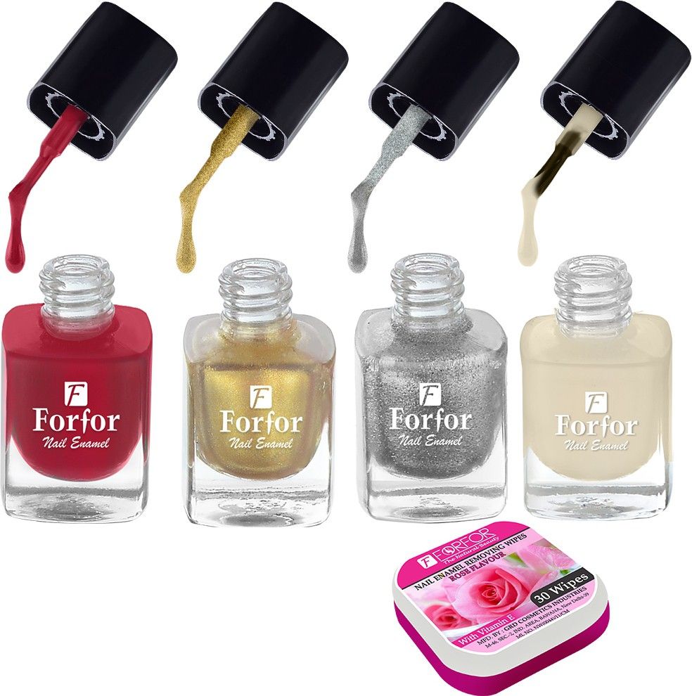 Perfect Stay Trendy Safe & Fast Dry ,Nail Art ,Glossy Finish Nail Polish Combo-image-38