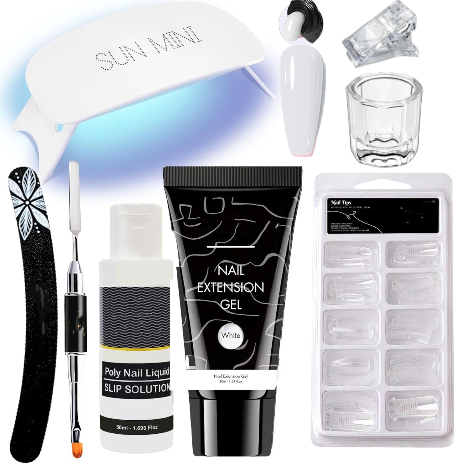 glow it Poly Nail Gel Extension Kit for UV Nail Art, Extension Set-picture-16