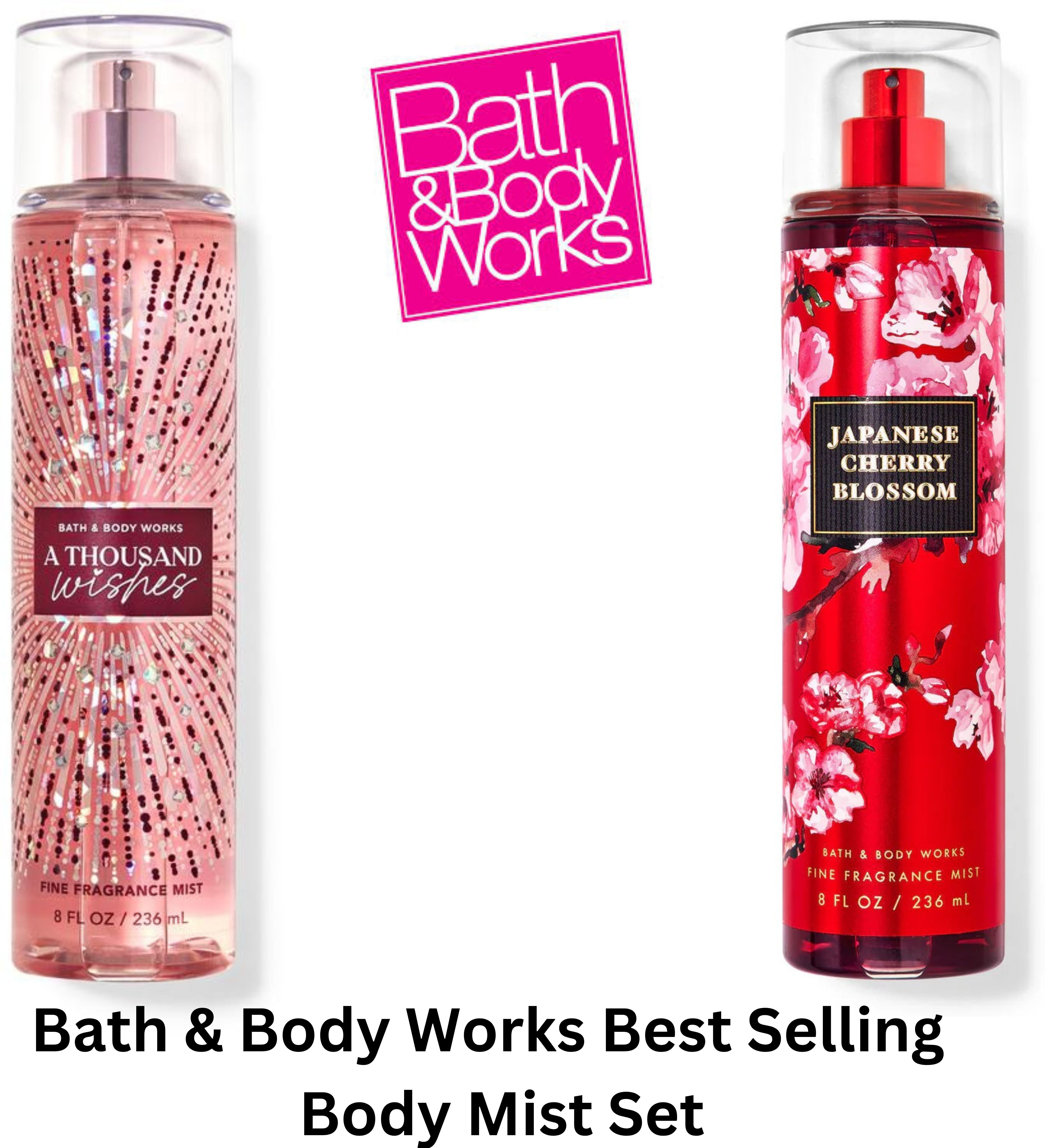 bath & body works A THOUSAND WISHES & JAPANESE CHERRY BLOSSOM BODY MIST COMBO-picture-37